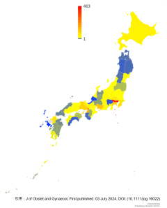 胚培養士の在籍数（都道府県別）